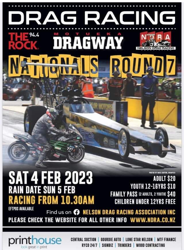 2022/23 National Drag Racing Championship Series. Round 7 poster